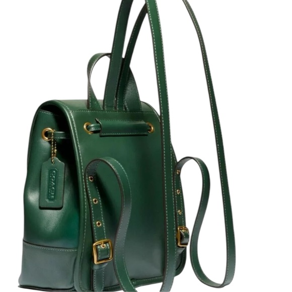 Coach VTG Originals 1941 Green Limited Edition Turnlock Backpack - Picture 7 of 16